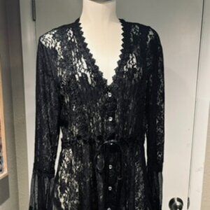 black lace blouse by adore